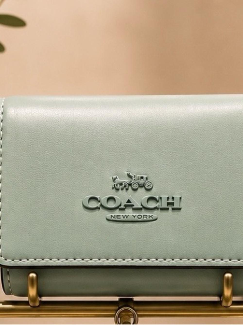 Coach Faded Blue Leather Micro Wallet - NWT